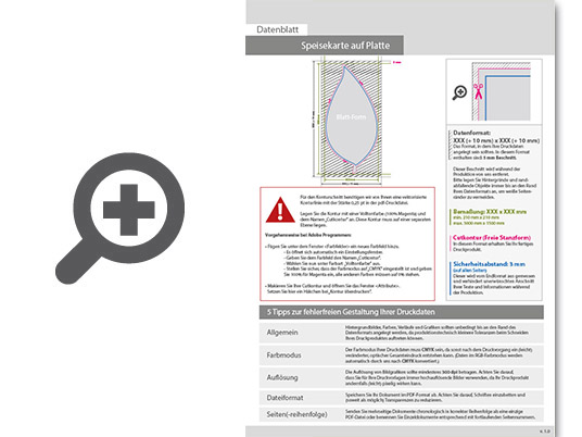 Product Bild speisekarte_auf_platte_in_blatt-form_konturgefr__st___einseitig_4_0-farbig_bedruckt